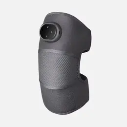 Heated Knee Pad Gray Oval 1Pcs 5 Gears Smart Temp Control 3.7V Neoprene Knee Warmer