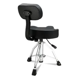 Product image of Hydraulic Drum Throne with Backrest, Adjustable Height, Saddle Seat