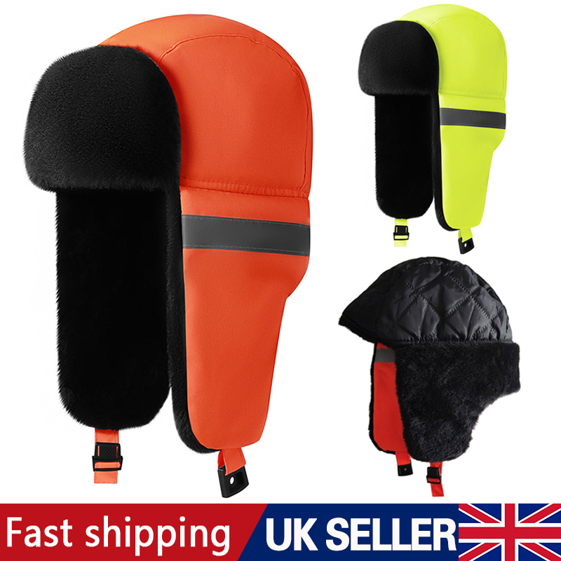Main product image of High Visibility Reflective Fleece Cap with Earflaps