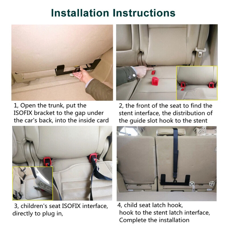 Main product image of Universal Mount Base Car SUV Autos Safety Seat Belt Bracket Latch 4mm NEW