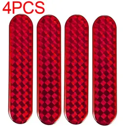 Product image of 4-Piece Red Reflective Safety Warning Strips, 10.6 x 2.3 cm