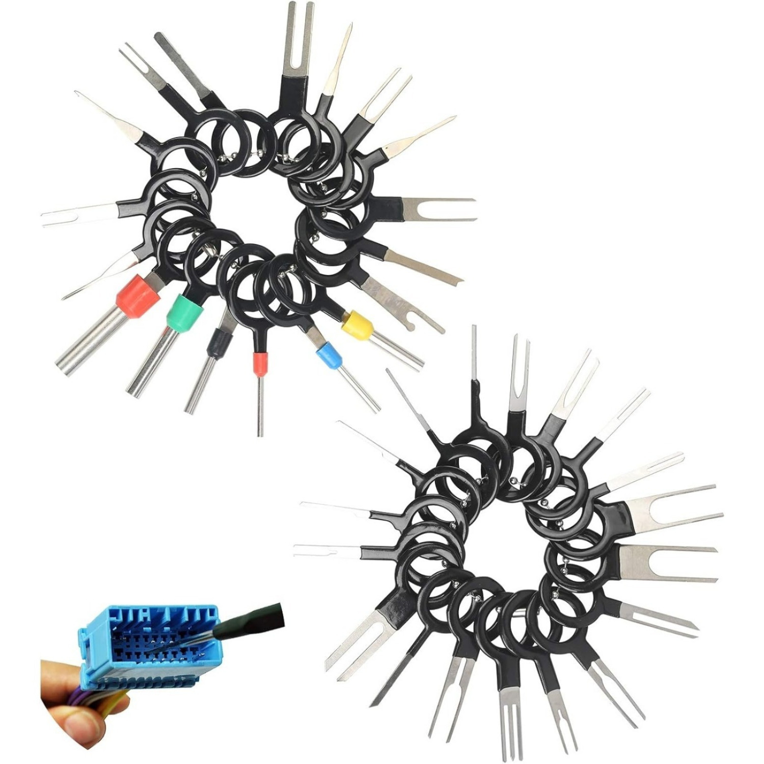 36stk Terminal Steckverbindung Pin Extractor Tool Kabel Stecker Ausbau Anschlussklemmen Werkzeug Entriegelungswerkzeug Auspinn Werkzeug Handwerkzeug Set Für Ehemann Und Männliche Freunde