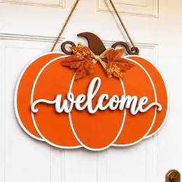 Product image of Wooden Pumpkin Door Hanger, Entryway Decoration