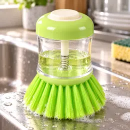Product image of Kitchen Cleaning Brush with Stand and Soap Dispenser