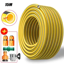 15-30M Heavy Duty Garden Hose Pipe Reel Reinforced Anti-kink Outdoor Hosepipe