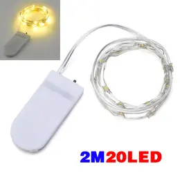 6 Pack 20 LEDs Battery Operated Mini LED Copper Wire String Fairy Lights Part 2m