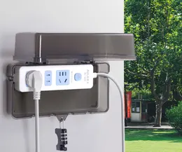 Lockable Power Strip Waterproof Box, Outdoor Rainproof Anti-Theft Storage Case For EV, Battery & Car Charging Piles