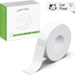 Genuine Label Maker Tape Standard Laminated Thermal Label Tape Replacement, For Home Office Labels Roll White