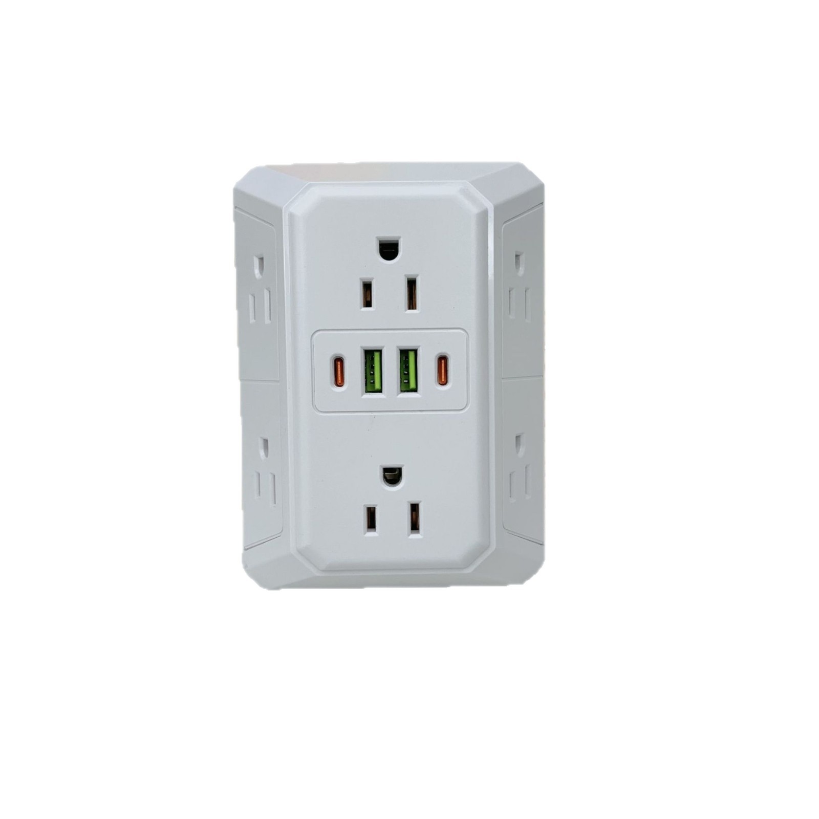 Main product image of US Standard 6-Outlet Power Strip with USB Charging Ports