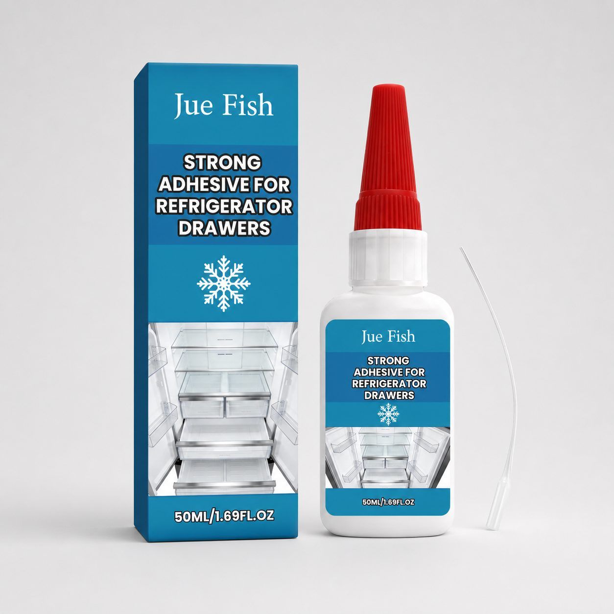 Main product image of JUE FISH Refrigerator Drawer Repair Adhesive, 50 ml