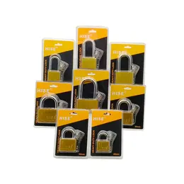 Product image of Small Square Steel Hang Locks, Drawer Cabinet, Leaf Door Locks, Gold Finish