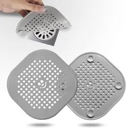 Product image of 2 Pack Silicone Drain Hair Catchers for Shower, Sink, and Tub, Grey