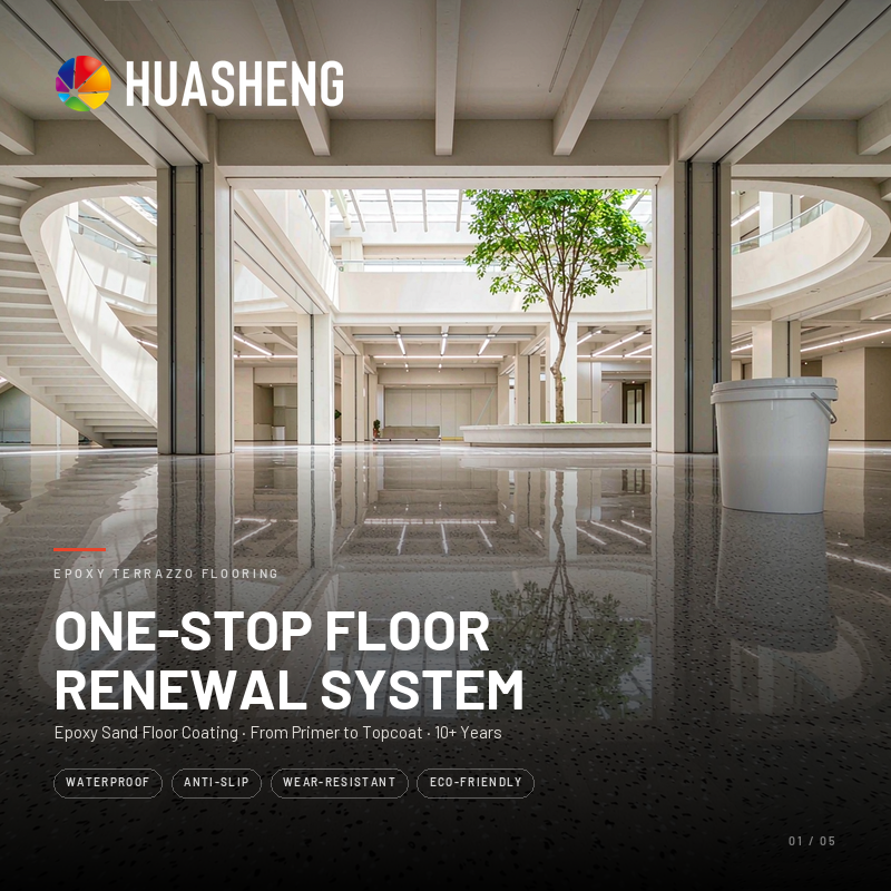Main product image of Self-Leveling Epoxy Colored Quartz Sand Floor Coating