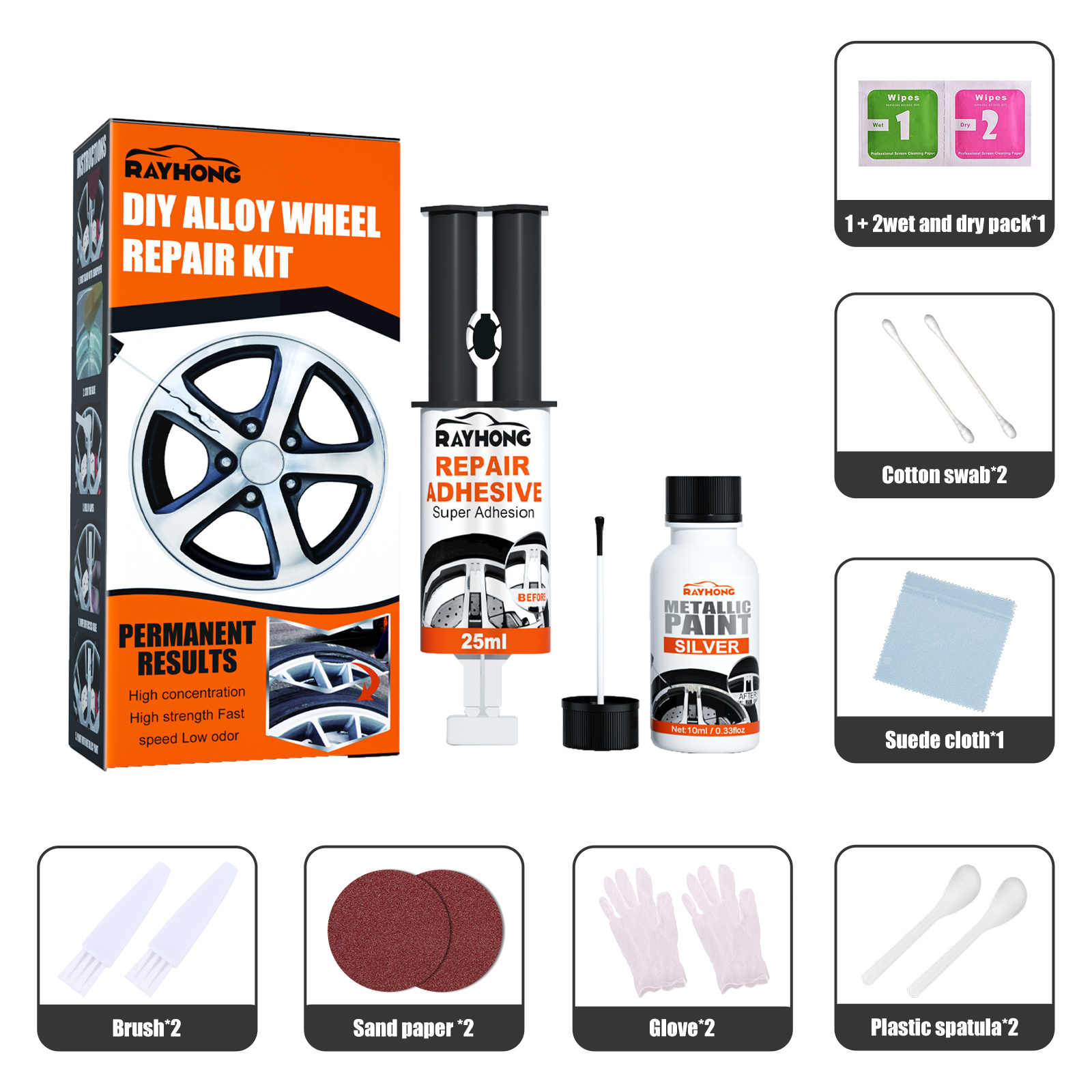 Main product image of Wheel Hub Repair Kit, Polishing Paste for Car Care