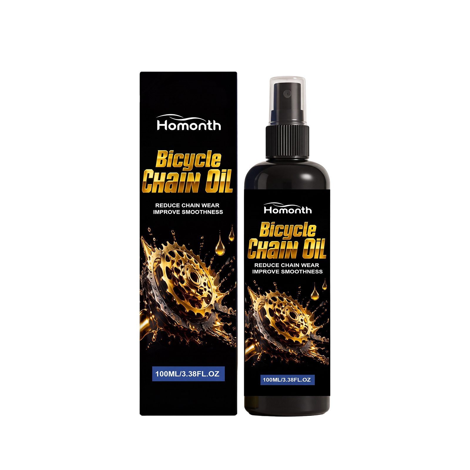 Main product image of HOMONTH Bicycle Chain Oil, 100ml, Chain Lubrication, Care Oil for Daily Use