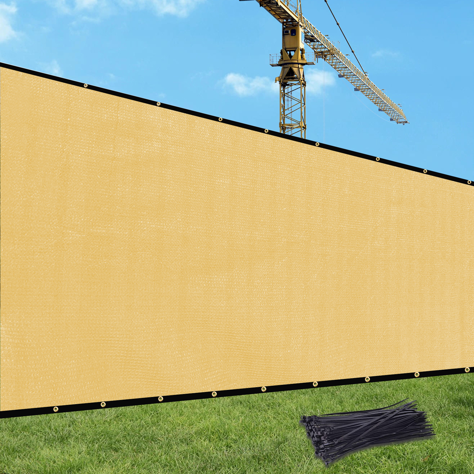 Main product image of 4'X50' sand HDPE Fence
