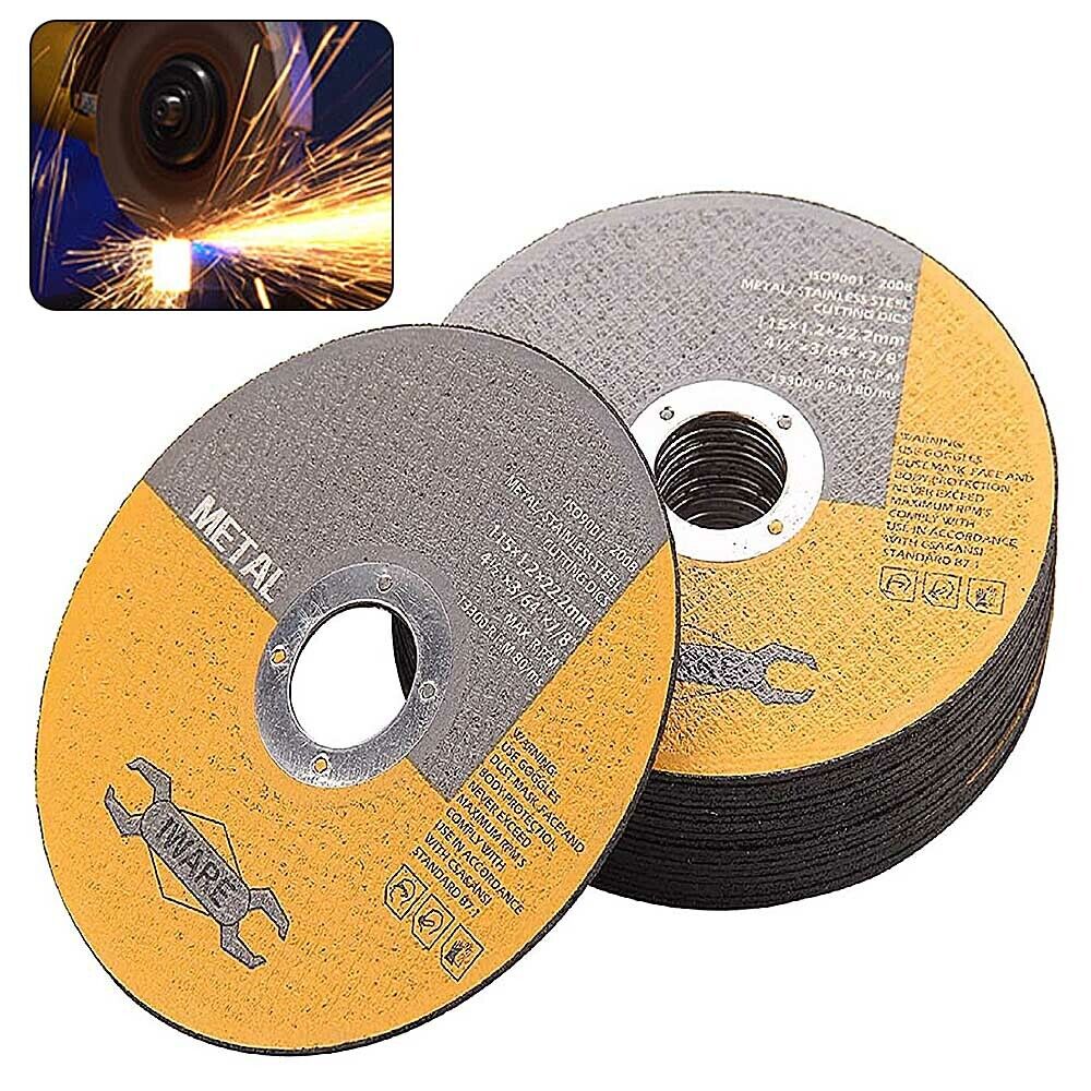 Main product image of 50-Pack 4.5 inch (115mm) x 1.2mm Metal Cutting Discs for Angle Grinders