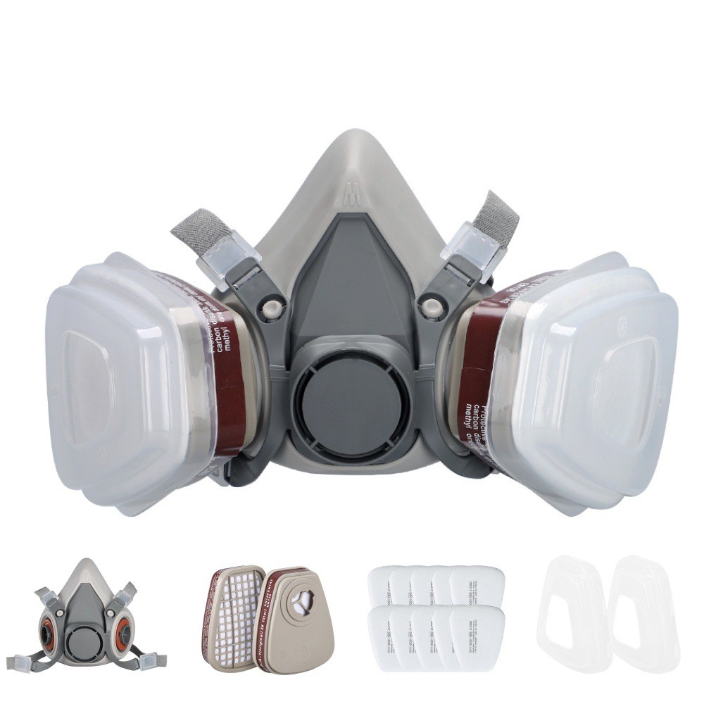 Main product image of Reusable Half Face Shield Respirator Mask for Painting Welding Sanding Facepiece(US Logistics only For USPS.TK/TMEU only For self-pickup)