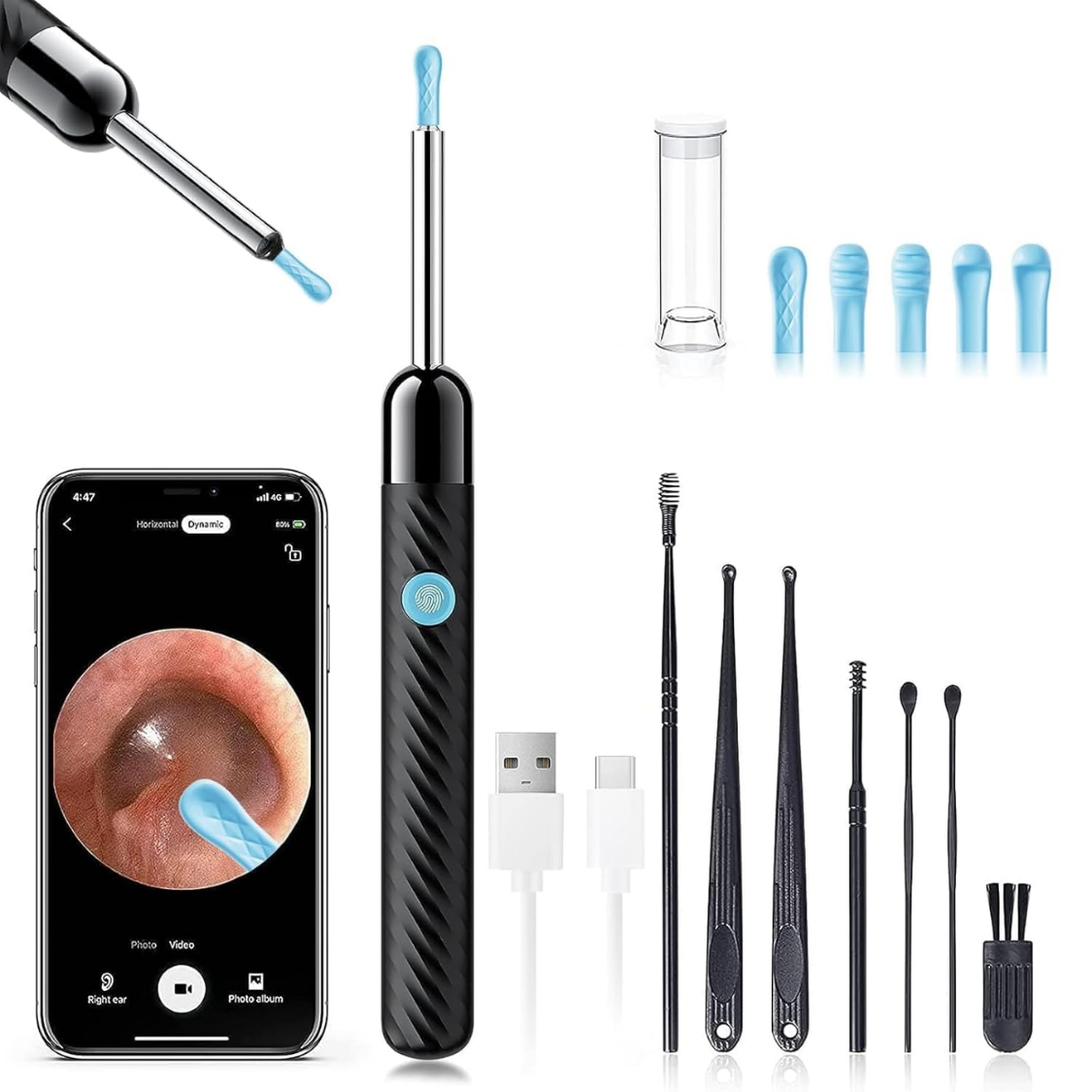 Main product image of Digital Ear Cleaner with 1080P Camera, Black