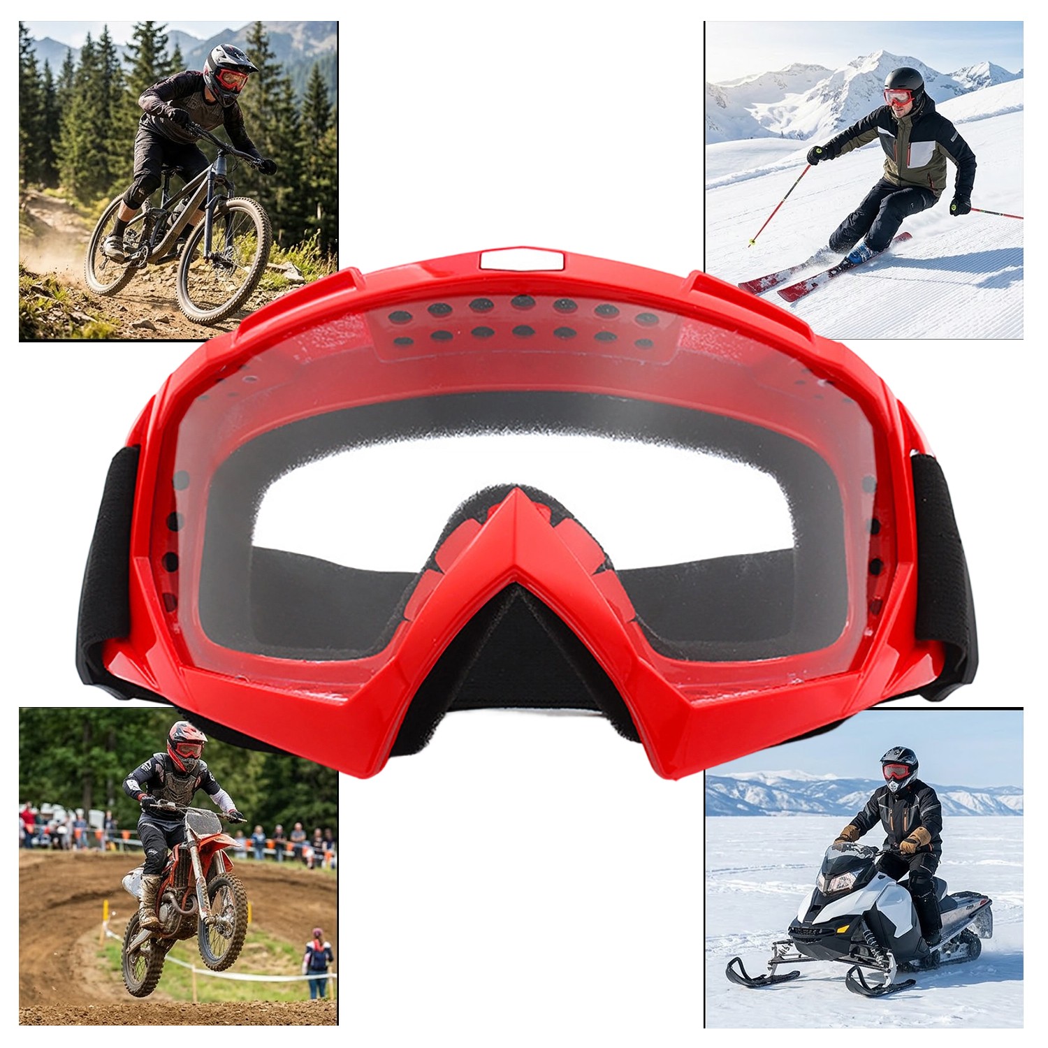 Main product image of Goggles, Fit Over Glasses, for Motorcycle, ATV, Skiing, and Cycling
