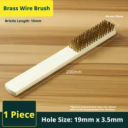 Steel wire brush-brass wire brush