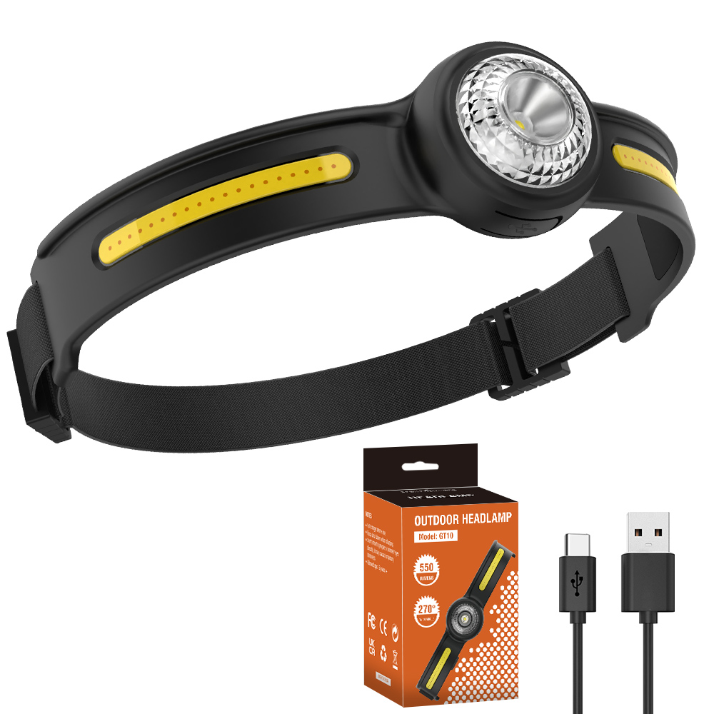 Main product image of Wave Sensor COB LED Rechargeable Headlamp, Work Light