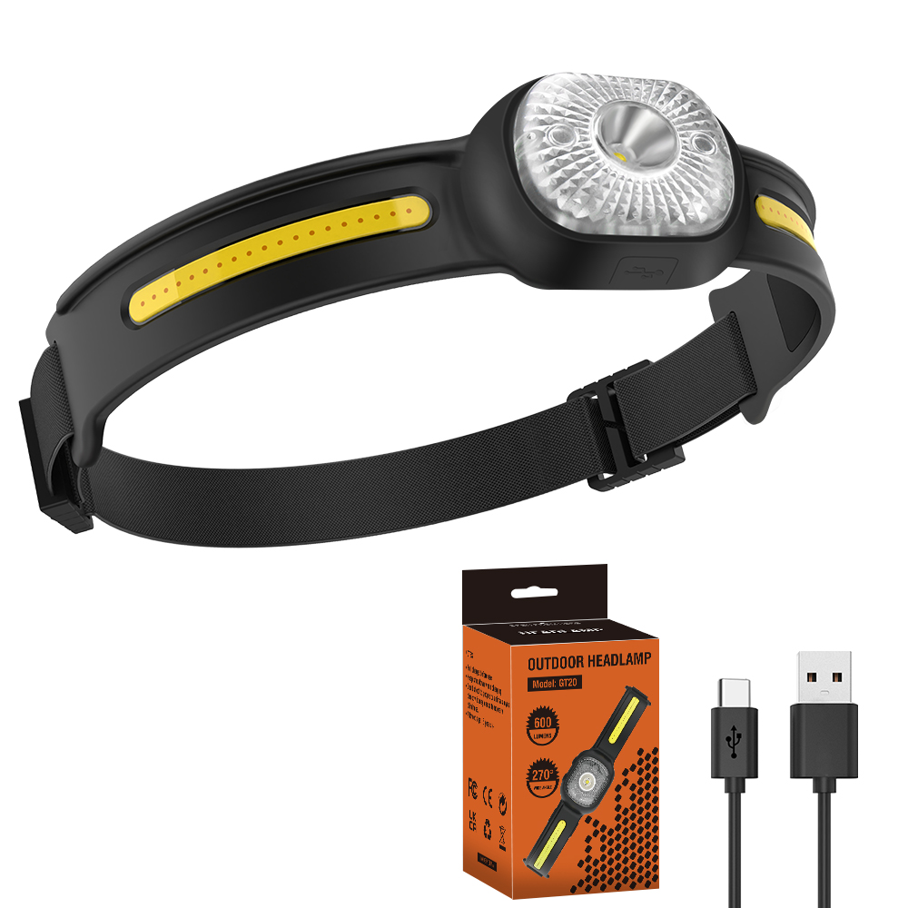 Main product image of BROUIT COB LED Rechargeable Headlamp with Sensor Function