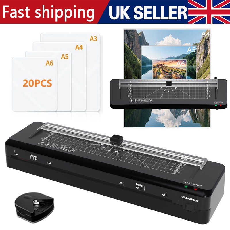 Main product image of A3 Laminator with Built-in Trimmer, 70-Second Warm-up