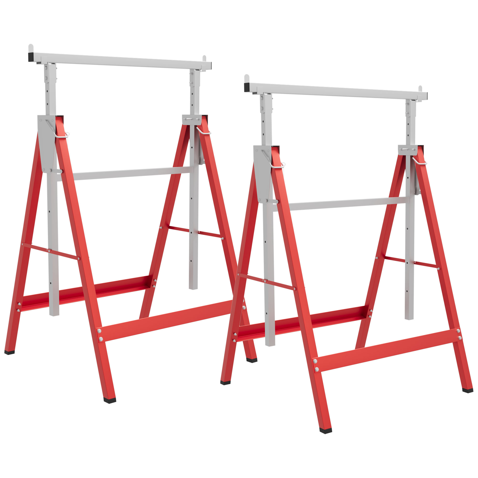 Main product image of Set of 2 Adjustable Telescopic Folding Steel Saw Horses