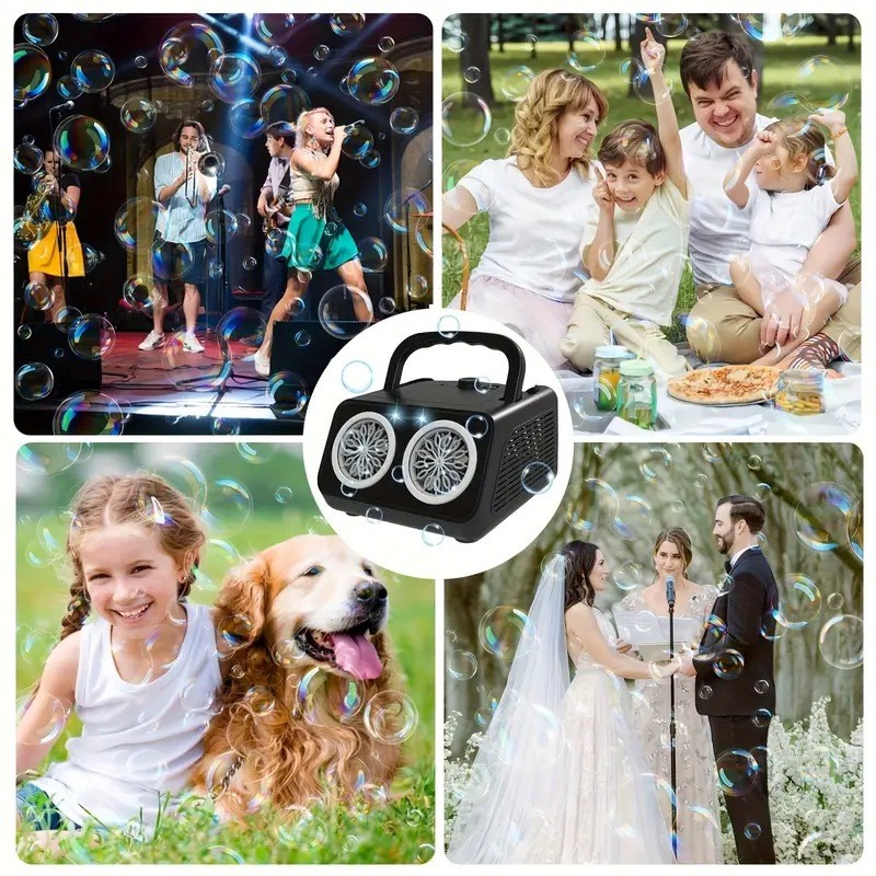 Main product image of Automatic Bubble Machine Bubble Blower With 20000 Bubbles Per Minute LED Outdoor