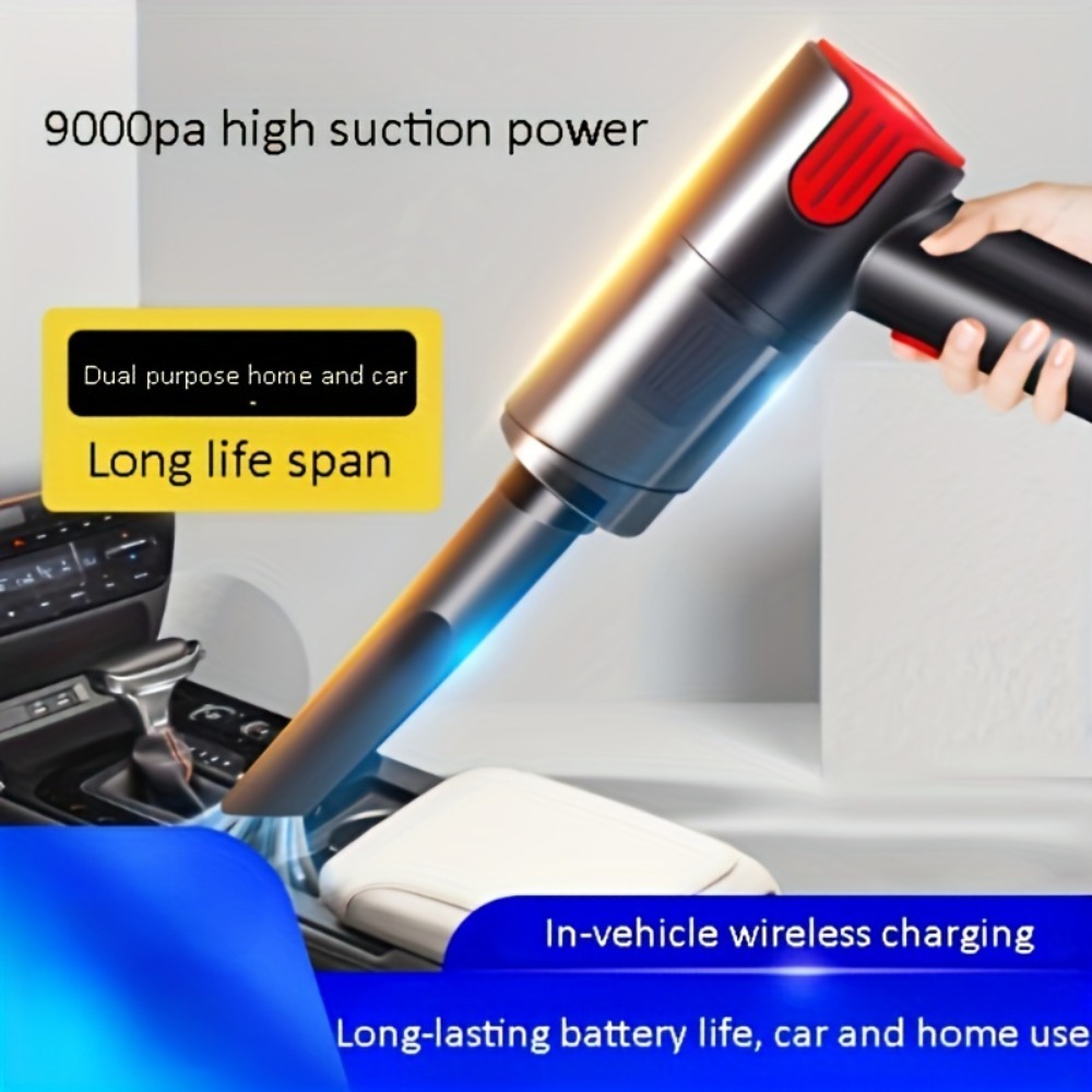 Wireless-red Car Vacuum Cleaner Wireless Usb Charging Car Vacuum Cleaner Home Handheld Mini Desktop Vacuum Cleaner Portable