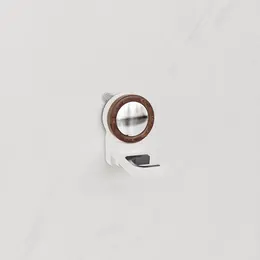 Suction cup mop hook-wood grain + electroplated silver-1 piece