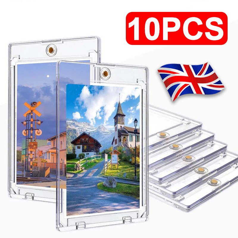 Main product image of 10 Pack V35pt One Touch Magnetic Trading Card Holder Case Mag
