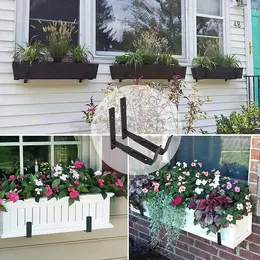 Product image of 4-Piece Adjustable Window Planter Box Mounting Brackets