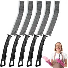 5-Piece Hard Bristle Crevice Cleaning Brush Set - Multifunctional Gap Scrub Brushes For Kitchen, Bathroom, Faucets & Window Tracks