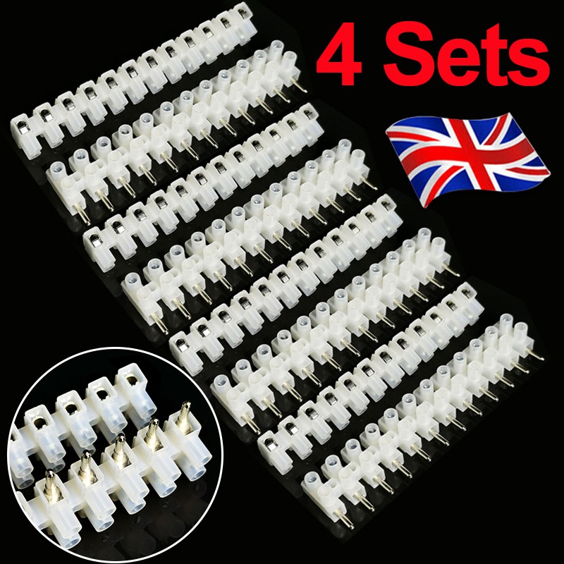 Main product image of 4x 6A 12-Way Male and Female Plug-In Terminal Blocks