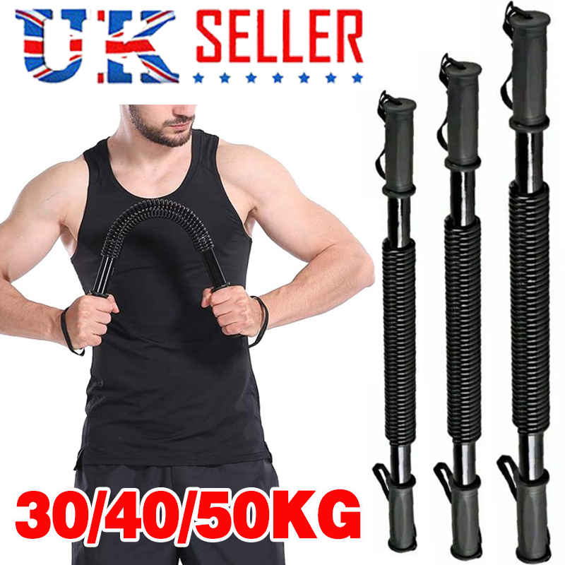 Main product image of 30 40 50 60KG Arm Power Twister Stretch Spring Bendy Bend Bar Gym Exercise Gear30 40 50 60KG Arm Power Twister Stretch Spring Bendy Bend Bar Gym Exercise Gear