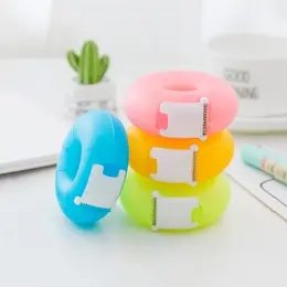 Korean Creative Cartoon Stationery Portable Donut Tape Hold