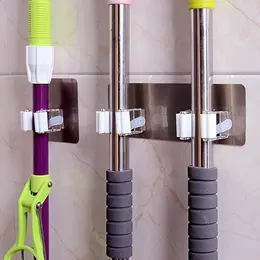 Colorful Multi-Purpose Hooks Wall Mounted Mop Organizer Holder RackBrush Broom Hanger Hook Kitchen Bathroom Strong Hooks