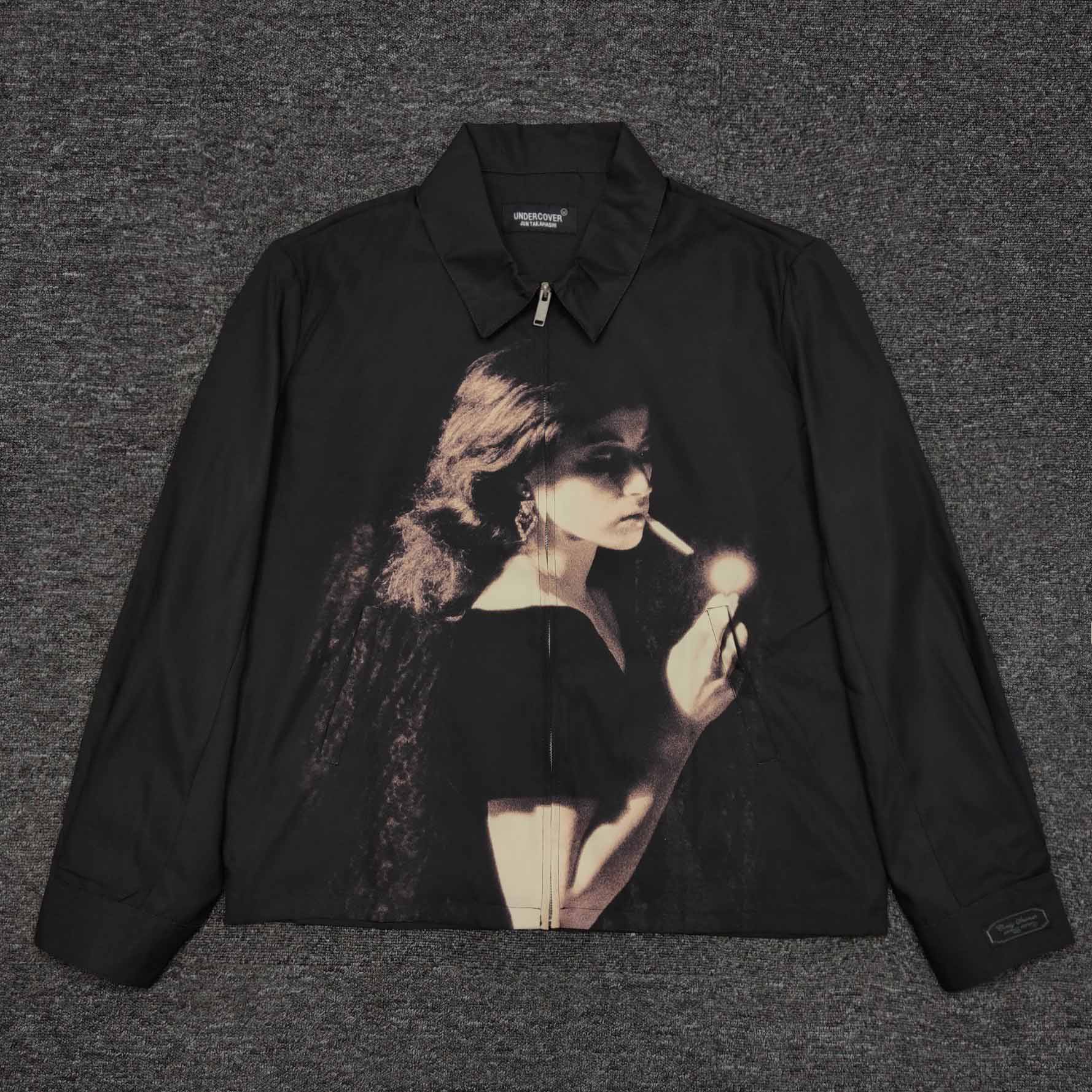 Men's Printed Zipper Sleeve Jacket Jacket