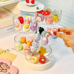 Storage Box Display Storage Acrylic Display Stand Transparent Multi-layer Rotation
