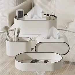 Simple Miscellaneous Desktop Leather Storage Box