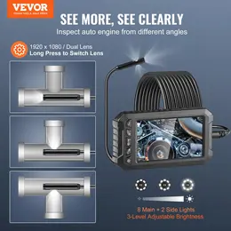 Product image of VEVOR Triple Lens Endoscope Camera with Screen, 16.4FT Cable