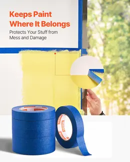 Painters Tape 1 Inch Wide 0.94 In X 60 Yds 6 Rolls Blue Painter Masking Tape
