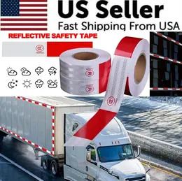 Reflective Trailer Safety Tape Conspicuity Tape Warning Sign Car Truck Red White