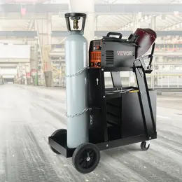Product image of Welding Cart, 2-Tier, 4 Drawers, 265 lbs Capacity, Swivel Wheels