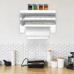 Product image of Magnetic Refillable Dispenser with Cutter for Plastic Wrap, Aluminum Foil