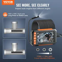 Product image of Dual Lens Borescope Camera with Lights, 49.2FT Cable, 4.3-inch Screen
