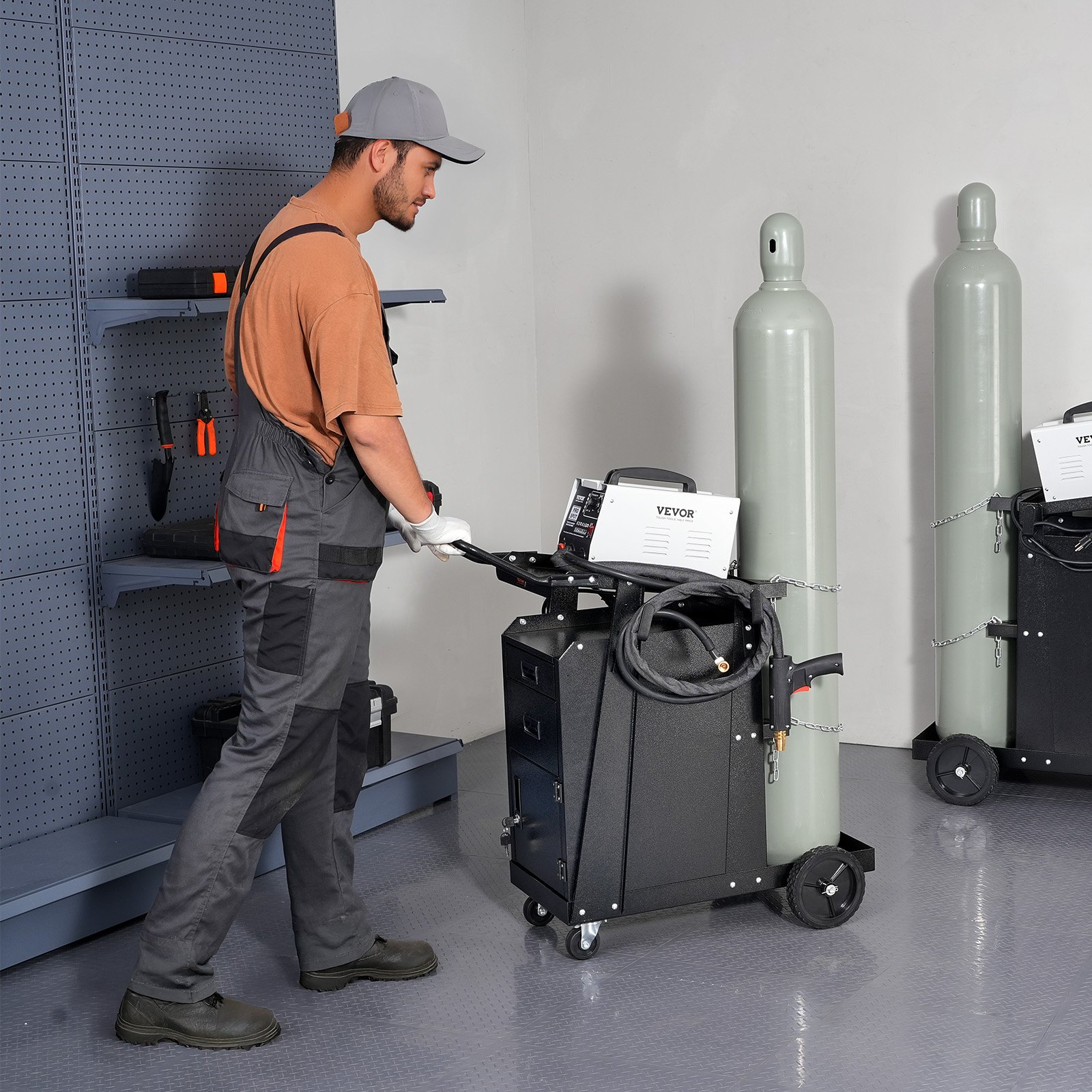 Main product image of Welding Cart, 2-Drawer, Lockable Cabinet, 350 lb Capacity