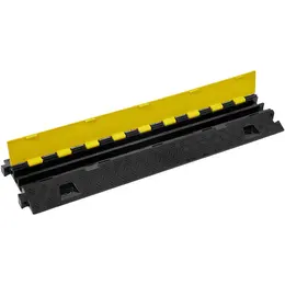 5PCs Cable Protector Ramp 2Channel 22000lbs Load TPU Wire Cable Cover Ramp